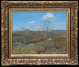 Ludwik Grabowski, PEJZAŻ, przed 1926, olej, płótno