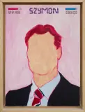 Marcin Bober, Szymon, z cyklu Rzeźnicy, 2010, akryl, płótno