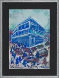 Edward Dwurnik, Nowy bank I, 2013, akwarela, tempera, papier