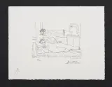 Pablo Picasso, Artysta i modelka, 1933-1973, serigrafia, papier