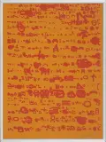 Jan Tarasin, Znaki, 1990, serigrafia barwna, papier