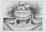 Smile by Jacek Yerka, 2014, ołówek, papier, sold Mar 2014