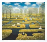 Wiosenny labirynt by Jacek Yerka, 2005, giclée, papier, sold Mar 2014
