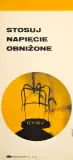 Zdzisław Struzik, Stosuj napięcie obniżone, 1969, offset barwny, papier