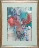 Irena Popiołek, Kobieta, akwarela, tusz, papier