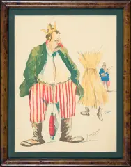 Gustaw Rogalski, Witos, 1924, litografia barwna, papier