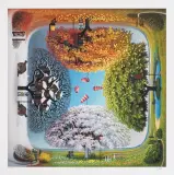 Kalendarz jabłkowy by Jacek Yerka, 2012, giclée, papier, sold Feb 2014