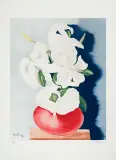 Lilie by Moïse Kisling, litografia barwna, papier, sold Jan 2014