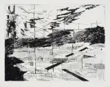 Edmund Piotrowicz, Poranek, 1962, sucha igła, papier