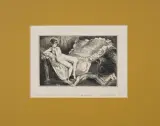 Kopia pracy B. Schulza Undula odwieczny ideał by Małgorzata Leszczewska-Włodarska, akwaforta, papier, sold Jan 2014