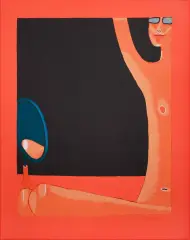 Jerzy Nowosielski, Akt z lustrem, 1999, serigrafia, papier
