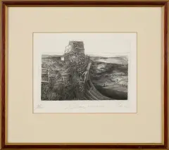 Krzysztof Witold Skórczewski, Dolina wspomnień, miedzioryt, papier