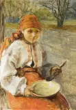 Teodor Axentowicz, DZIEWCZYNKA Z MISĄ