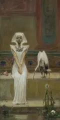 Wilhelm Kotarbiński, EGIPCJANKA, ok. 1900, olej, płótno