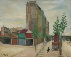 Józef (Joseph) Hecht, BOULEVARD EDGAR QUINET W PARYZU, 1925, olej, płótno