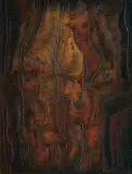 Leszek Nowosielski, RELIEF, 1988, technika własna, płótno