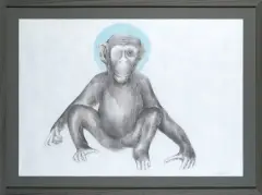 Magdalena Cybulska, Z cyklu Święte obrazki, 2010, kredka, pastel, papier