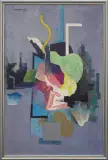 Tadeusz Gąsiewicz, Bryły II, 1963, olej, płótno
