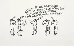 Sławomir Mrożek, Orle Nozdrze, flamaster, papier
