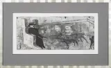 Jacek Sroka, Audiencja albo ustalanie ojcostwa, 1985, akwaforta, akwatinta, papier