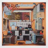 Wielościenna kuchnia pomorska by Jacek Yerka, giclée, papier, sold Nov 2013