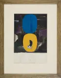 Jan Berdyszak, Koło podwójne, 1962, gwasz, tusz pędzel, papier