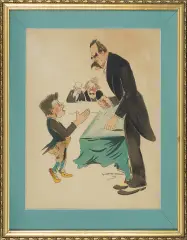 Gustaw Rogalski, Pokój czy wojna, 1928, litografia barwna, papier kremowy