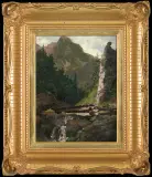 Kazimierz Alchimowicz, W TATRZAŃSKIEJ DOLINIE, 1887, olej, płótno
