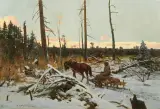 Michał Gorstkin-Wywiórski, PO POLOWANIU