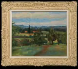 Józef Pankiewicz, PEJZAŻ Z OKOLIC SAINT-TROPEZ, 1922, olej, płótno