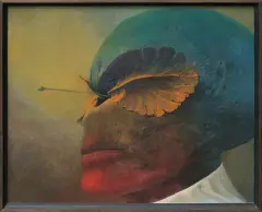 BEZ TYTUŁU by Zdzisław Beksiński, 1981, olej, płyta pilśniowa, sold Oct 2013