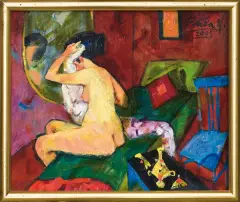 Witold Pałka, AKT WE WNĘTRZU, 2003, olej, poliester