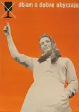 Jacek Sierocinski, Dbam o dobre obyczaje, 1972, offset barwny, papier