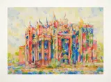 Kijów. Pałac Horodeckiego by Zdzisław Otello Horodecki, 2013, akwarela, ołówek, karton, sold Aug 2013