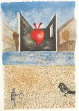 Kompozycja by Jan Lebensztejn, litografia barwna, papier, sold Aug 2013