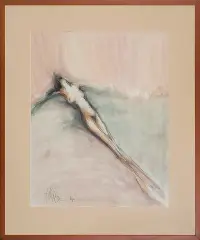 Alicja Wahl, Być... I, 1982, akwarela, ołówek, pastel, papier