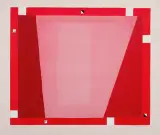 Abstrakcja w czerwieniach by Jerzy Nowosielski, 1995, serigrafia barwna, karton, sold Jul 2013