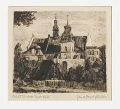 Janusz Benedyktowicz, Kościół S.S. Norbertanek, sucha igła, papier