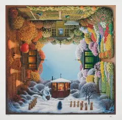 Jacek Yerka, Cztery pory roku, giclée, papier