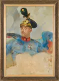 PORTRET OFICERA by Jacek Malczewski, 1917, olej, tektura, offered Jun 2013
