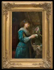 Anna Augusta Plagemann, OCZEKIWANY LIST, 1887, olej, płótno