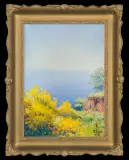 BRZEG MORSKI by Soter Jaxa-Małachowski, 1937, akwarela, gwasz, karton, sold Jun 2013