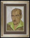 PORTRET WOJCIECHA BURNATA, maj 1929 by Stanisław Ignacy Witkiewicz, pastel, papier, offered Jun 2013