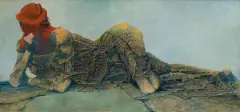 Zdzisław Beksiński, T 7, 2003, olej, płyta pilśniowa
