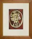 Jan Lebensztejn, BEZ TYTUŁU, 1968, długopis, tusz pędzel, flamaster, gwasz, papier