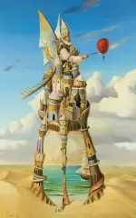 ARCHITEKTONICZNY MALARZ by Tomasz Sętowski, 2007, olej, płótno, sold Jun 2013