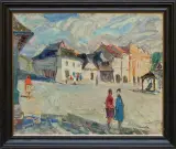 Franciszek Kmita, Rynek, lata 60., olej, płótno