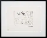 Pablo Picasso, Rycina LXXXI z Teki Vollarda, serigrafia, papier