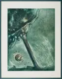 Rafał Strent, Vacuum, 1984, akwaforta, akwatinta barwna, papier