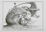 Flakownica podróżna by Jacek Yerka, 2013, ołówek, papier, sold May 2013